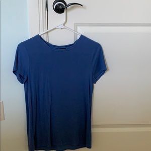 blue casual tee